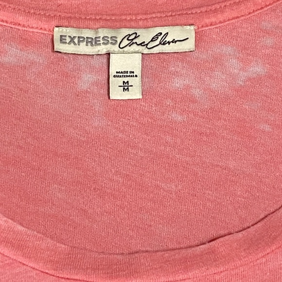 Express One Eleven Coral Graphic Tank - Picture 8 of 8